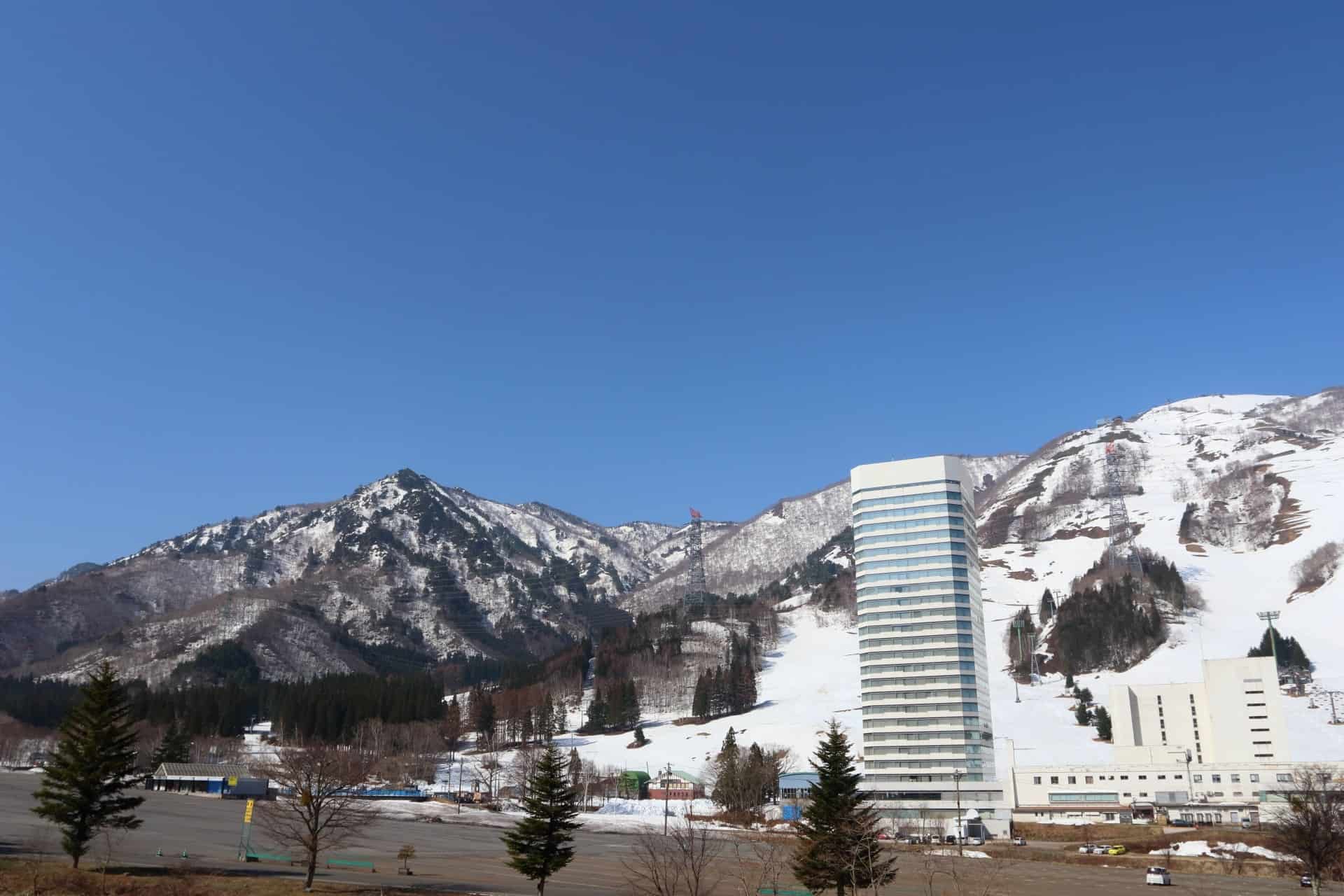 雪山が見えるリゾートマンション