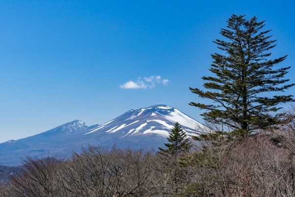 旧碓氷峠見晴台から見える富士山