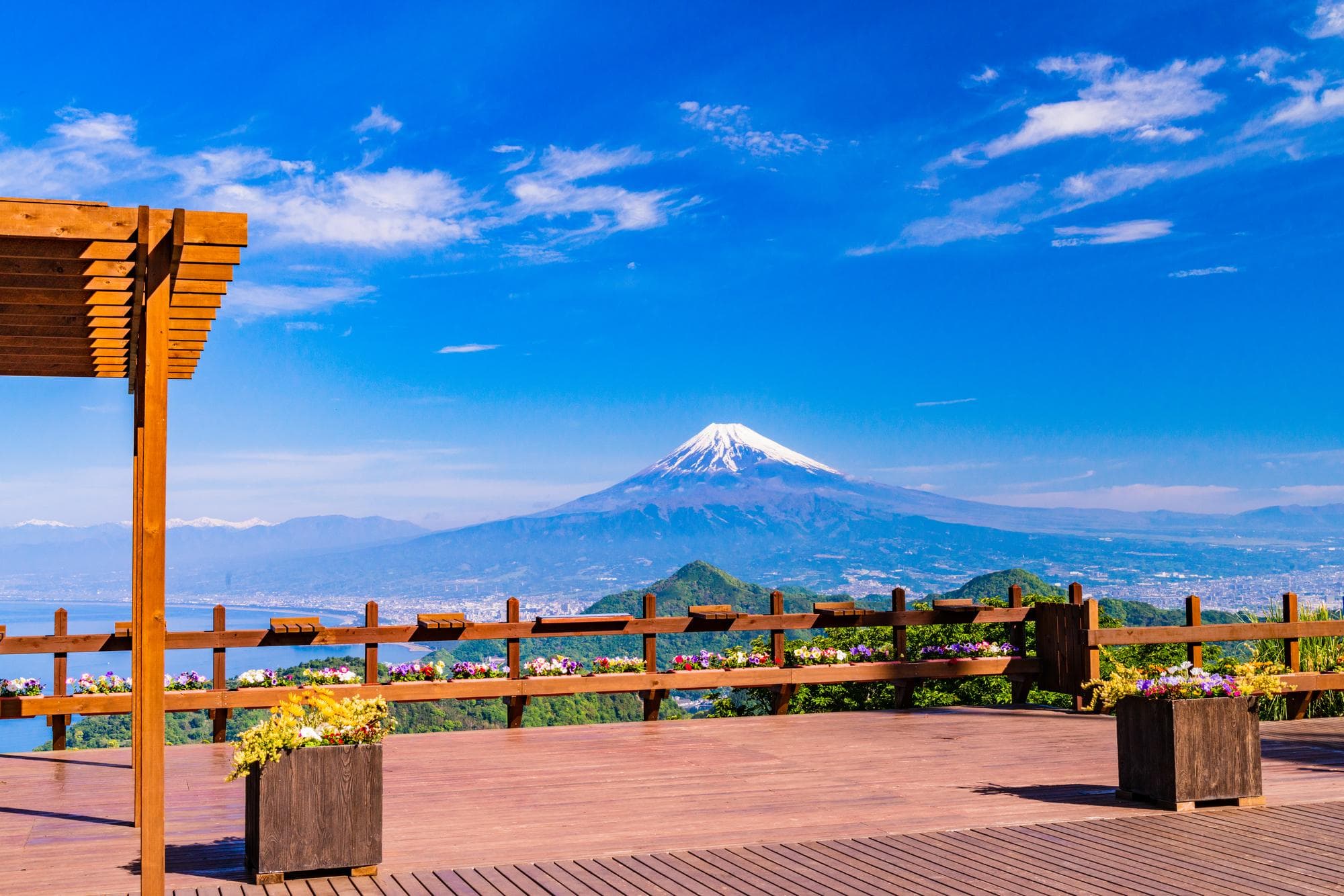 伊豆パノラマパークから見える富士山