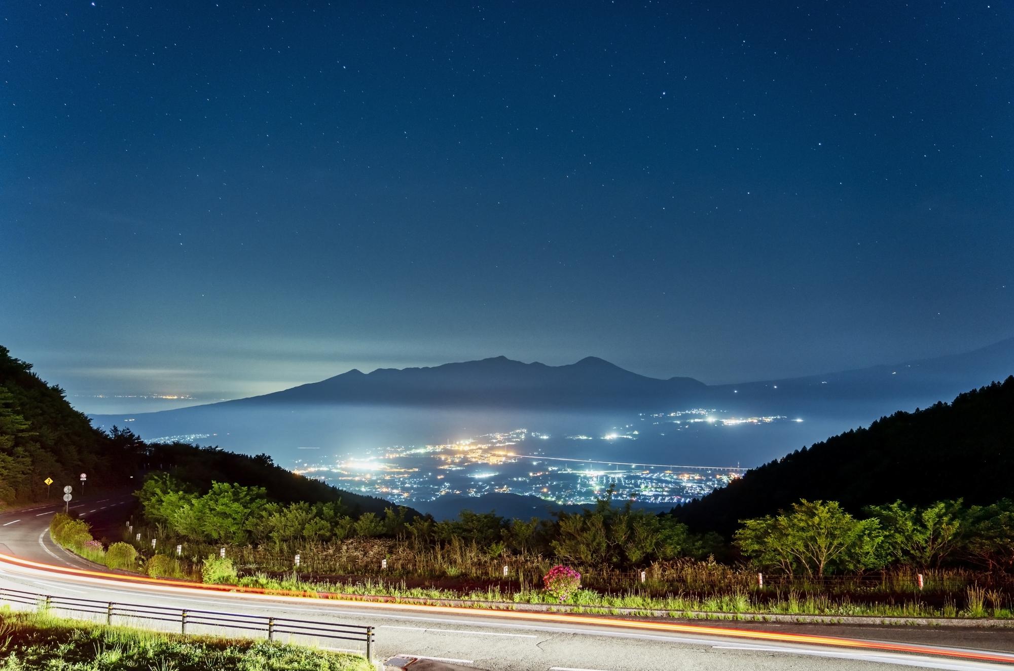 箱根芦ノ湖展望公園の夜景