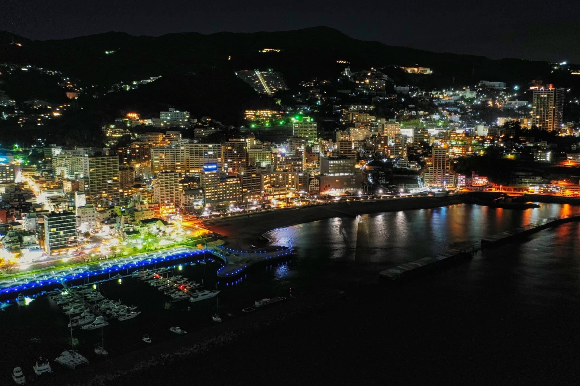 上空からの夜景