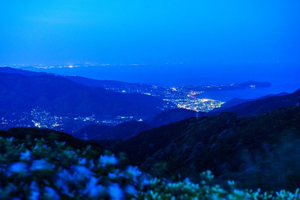 十国峠展望台から見える夜景