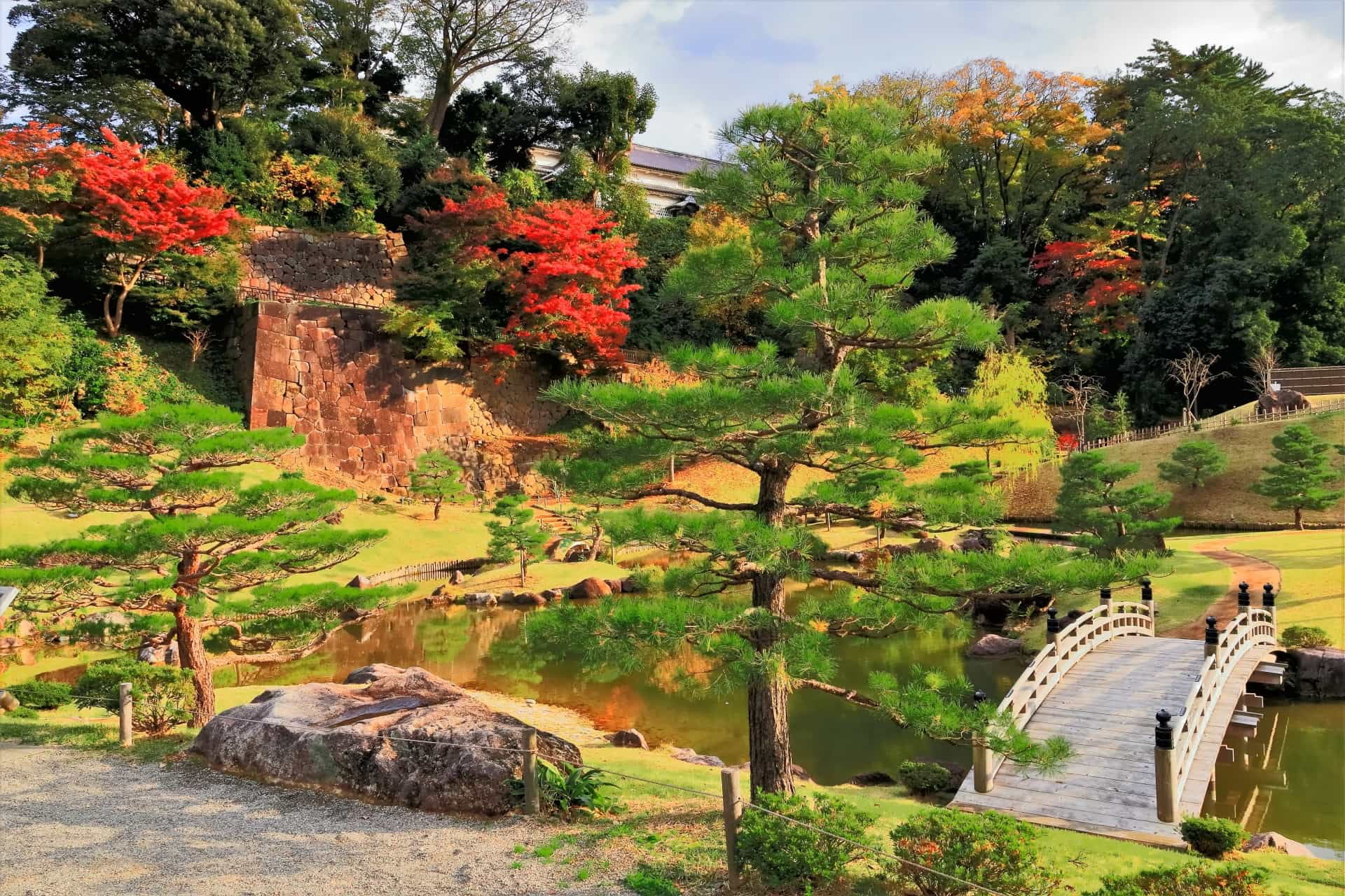 玉泉院丸庭園の紅葉