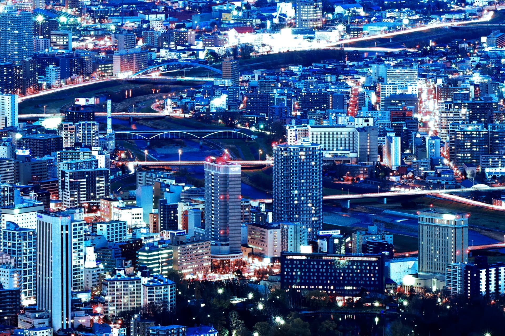 札幌の夜景